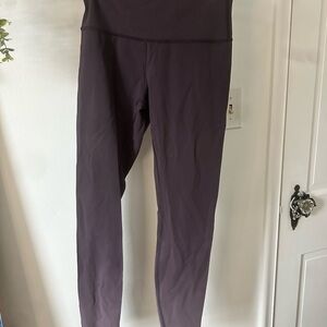 Dark Purple High-Waisted Leggings